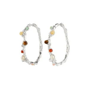 IRIS hoop earrings silver-plated