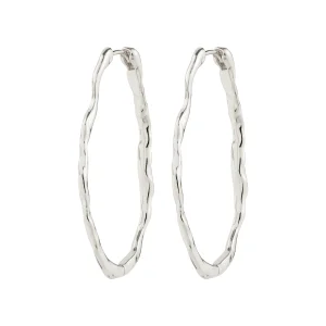 TIMBER hoop earrings silver-plated
