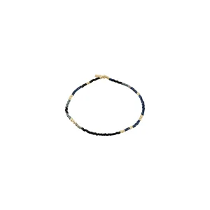 ALISON bracelet black, gold-plated