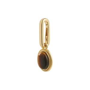 CHARM medallion pendant, gold-plated