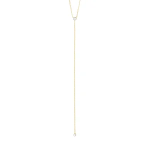 LUMI Y-necklace gold-plated