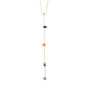 NARI Y-necklace gold-plated