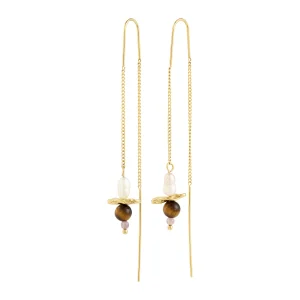 SEQUOIA chain earrings gold-plated